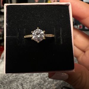 Gold authentic pandora ring